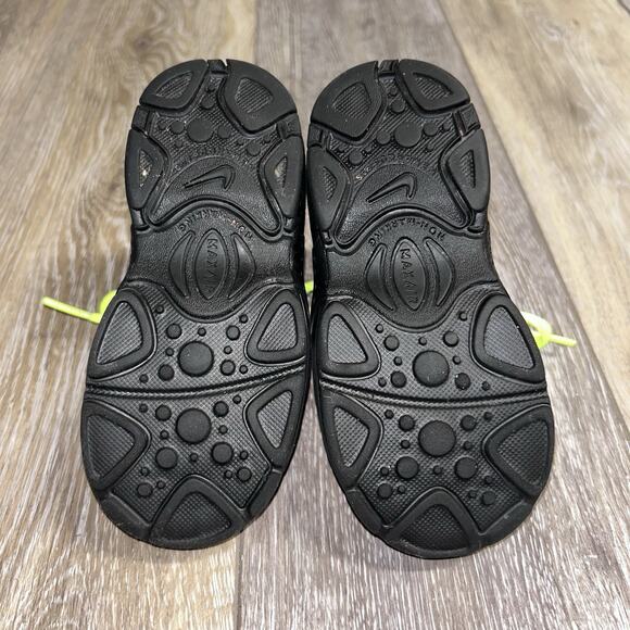 Nike Little Air Max 95 TD Black Gray Volt Green 905462-022 Youth Size 8C Shoes - Picture 10 of 11